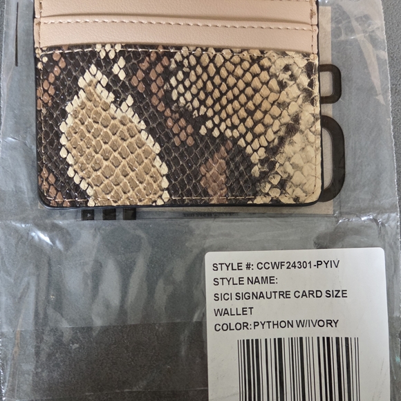 Cavalli Class Sici Signature Cardholder – Python w/ Ivory (NWT) - Picture 4 of 9